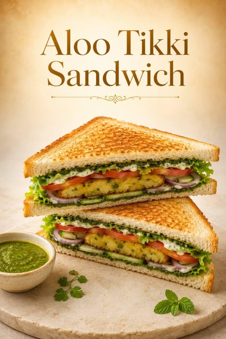 Aloo Tikki Sandwich
